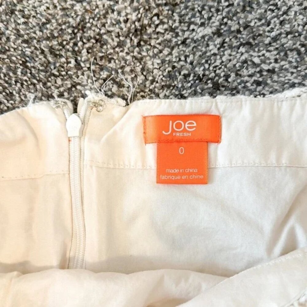 Joe Fresh White Crochet Lace Mini Skirt - Picture 4 of 5
